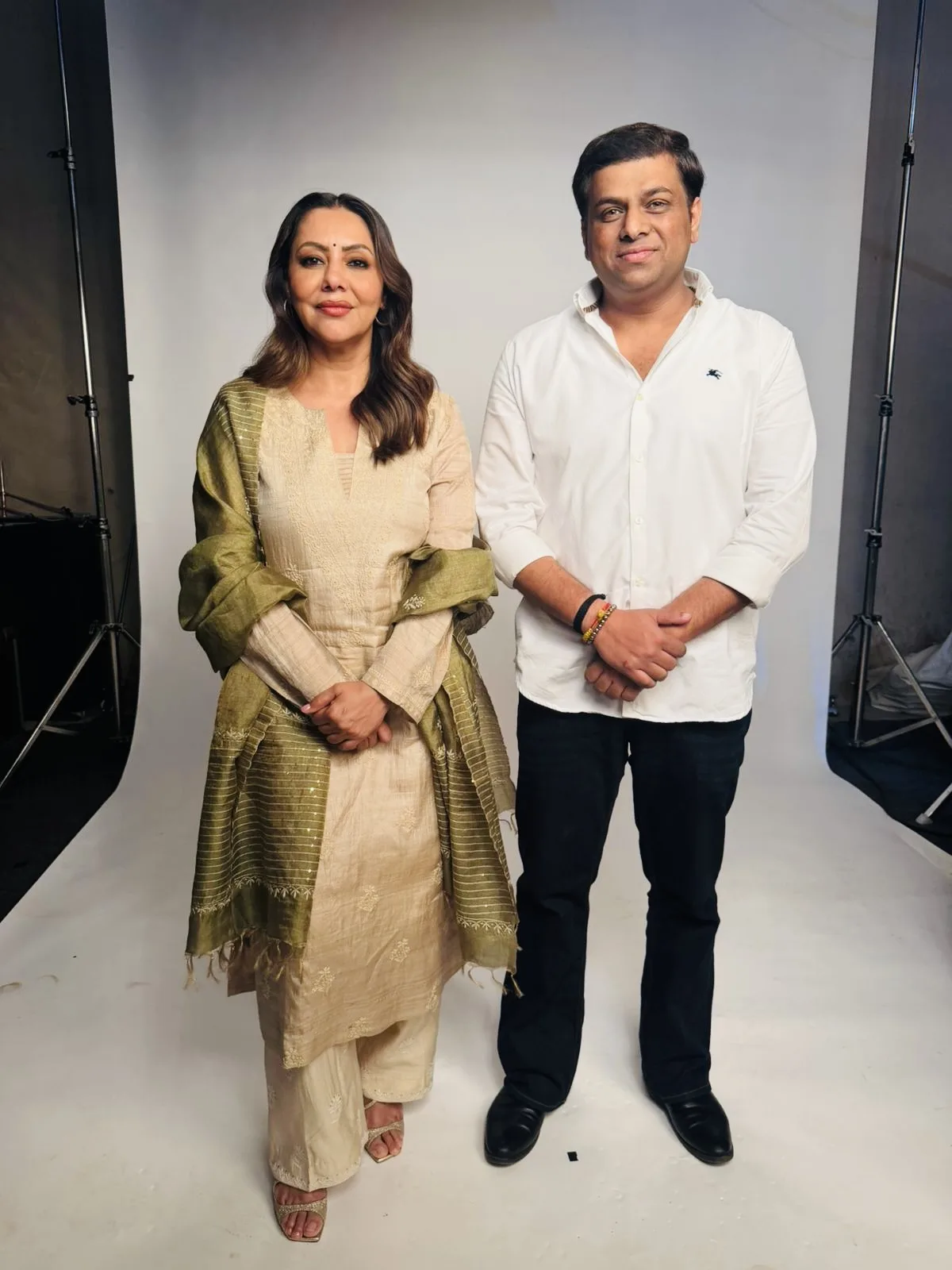 Yogesh Kumar with Gauri Khan
