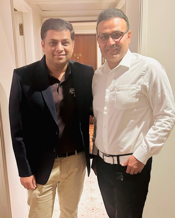 An incredible day soaking up wisdom and laughter with the legendary cricketer Virender Sehwag in Delhi