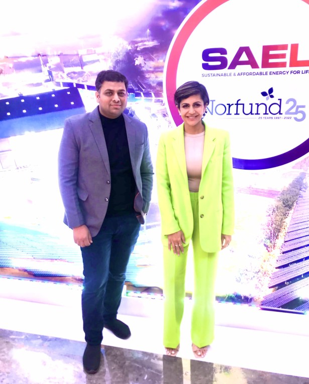 An event with the best corporate host, Mandira Bedi.